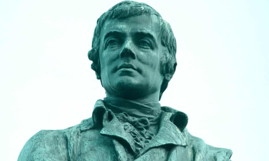 Robert Burns statue in Leith, Edinburgh.