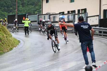 Riders are instructed to take caution in the rain