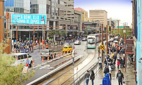 Light rail systems like Phoenix’s offer public transportation options that reduce greenhouse gas emissions.