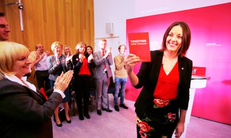 Kezia Dugdale launches the party’s general election manifesto in Edinburgh.