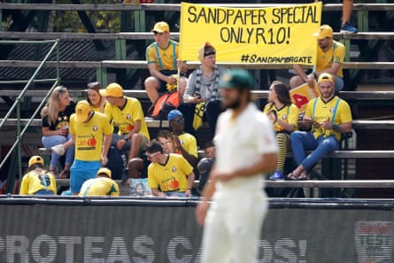 South African mock Australia over the sandpaper scandal.