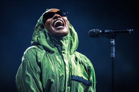 Little Simz performing at the Co-op Live arena in Manchester