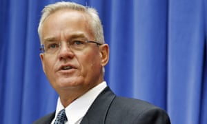 Bill Hybels, the former pastor of the Willow Creek megachurch, on 1 July 2010. He has denied groping allegations dating to the 1980s.