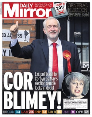 Daily Mirror front page