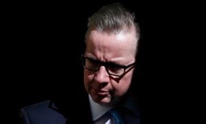Britain’s Secretary of State for Justice Gove leaves 10 Downing Street in London.