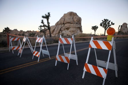 Barriers at Joshua Tree park