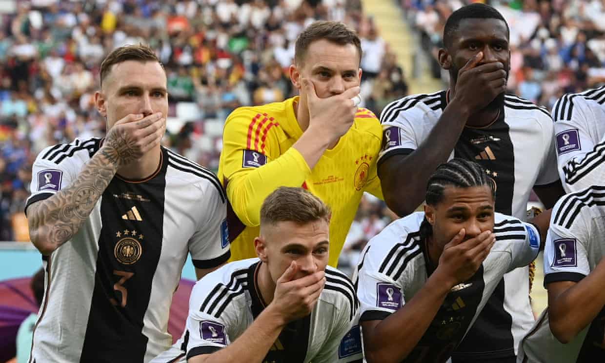 German team protest