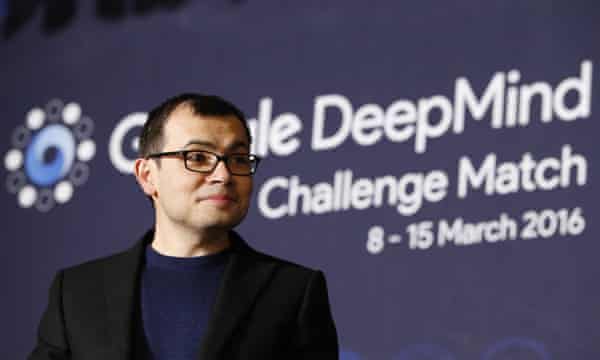 Google DeepMind CEO Demis Hassabis at the AlphaGo challenge match between human champion Lee Sedol, and Deepmind’s computer
