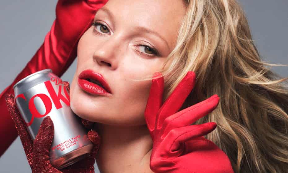 Kate Moss Diet Coke publicity shot