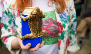 A cane toad stubby holder at Toad Busting