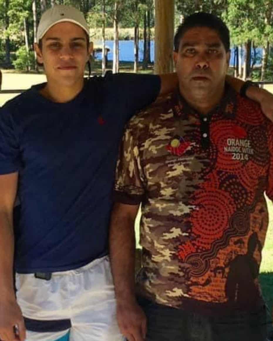 Ngemba man Frank ‘Gud’ Coleman, right, was found unresponsive in his cell at Long Bay jail on Thursday. Pictured here with son Ricardo, also deceased