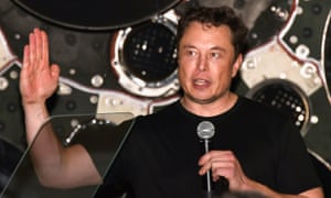 Tesla chief Elon Musk at the SpaceX launch on Monday night. Musk said he had âfunding securedâ for taking Tesla private â but it later emerged that was not the case.
