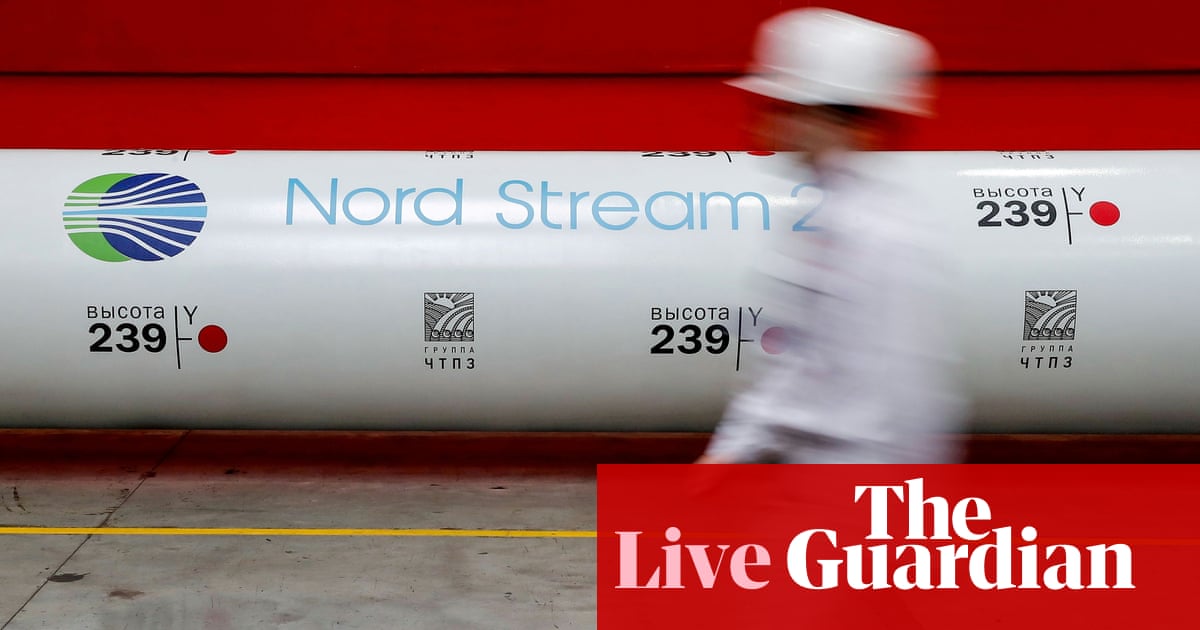 Gas prices jump as Germany suspends Nord Stream 2 approval process – business live
