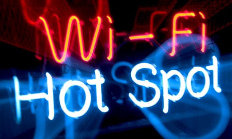wifi hot spot neon sign