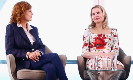 Susan Sarandon and Geena Davis attend Kering Talks Women In Motion At The 69th Cannes Film Festival