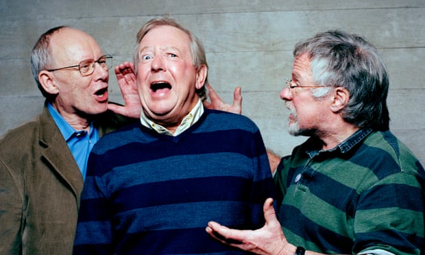 Tim Brooke-Taylor (centre) with fellow Goodies Graeme Garden (left) and Bill Oddie in 2015