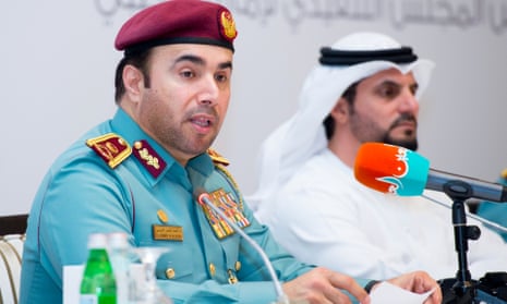 Left: Major General Ahmed Naser Al-Raisi, inspector general for the UAE interior ministry.