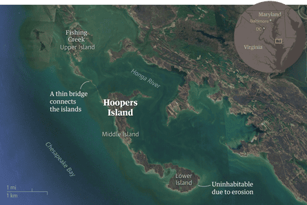 Map of Hoopers Island