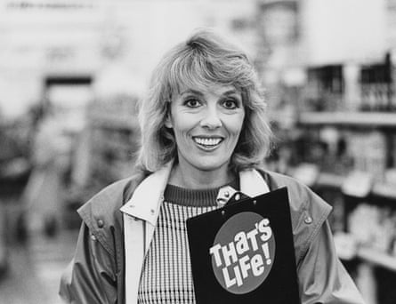 Esther Rantzen filming That's Life! in 1983.