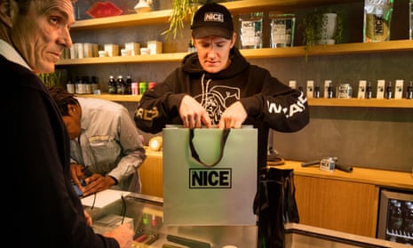 The first of 10 planned Mr Nice shops opened in Soho, London on Thursday. 
