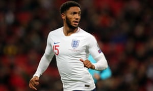 Joe Gomez after coming on in England 7-0 rounds of Montenegro.