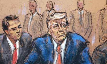 Former US president Donald Trump faces charges at federal court in Washington