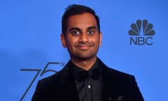 (FILES) In this photo taken on January 7, 2018, Actor Aziz Ansari poses with the trophy for Best Performance by an Actor in a Television Series - Musical or Comedy during the 75th Golden Globe Awards in Beverly Hills, California. Actor and comedian Aziz Ansari has acknowledged a sexual encounter with an anonymous accuser but insisted it was “completely consensual.” The accusations, published January 14, 2018 in online magazine Babe, were made by a 23-year-old photographer from Brooklyn, New York, named only as “Grace.” / AFP PHOTO / Frederic J. BROWNFREDERIC J. BROWN/AFP/Getty Images