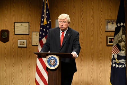 Alec Baldwin as Donald Trump on an episode of SNL.
