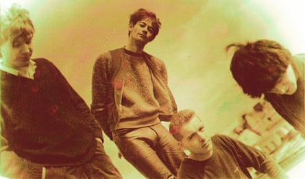 Swell Maps in 1980 … from left, Epic Soundtracks, Jowe Head, Richard Earl and Nikki Sudden.