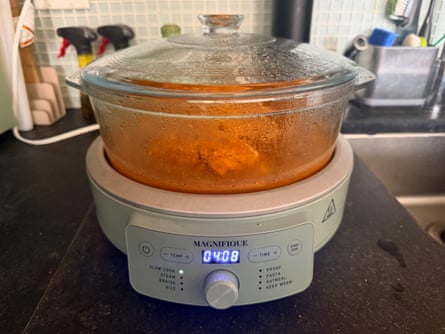 meat cooking in air fryer