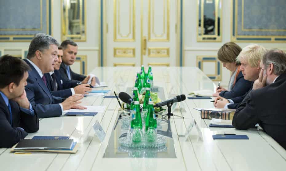 Boris Johnson meets Ukrainian ministers