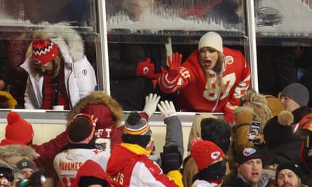 Swift at the Kansas City Chiefs game against Miami Dolphins in January.
