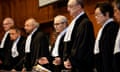 Judge Nawaf Salam stands amongst other judges of the International court of justice