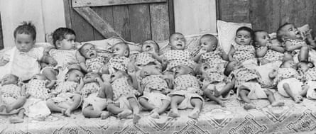 Babies born to mothers who had been raped by Pakistani army soldiers during Bangladesh’s independence war at Mother Teresa orphanage in Dhaka, 1971
