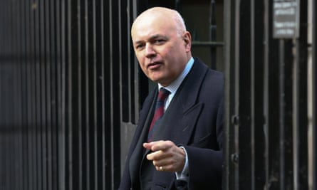Iain Duncan Smith pictured at Downing Street in February.