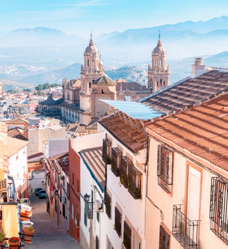Cathedral and city aerial view