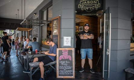 Jason Lilley, owner of Bree Street’s Jason Bakery, Cape Town, stood in the storefront of his bakery.