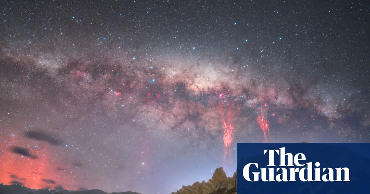 Rare Red Sprites Lightning Captured Over New Zealand Skies