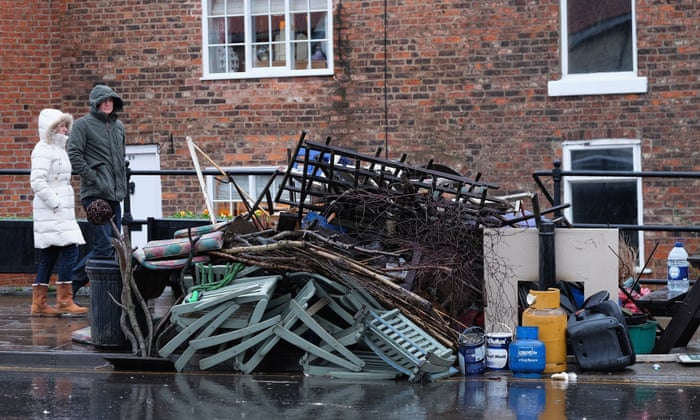 Damage caused to homes by Storm Frank