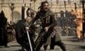 This image released by 20th Century Fox shows Michael Fassbender as Callum Lynch in a scene from "Assassin's Creed."  (Kerry Brown/20th Century Fox via AP)