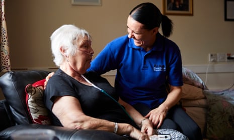 Suzanne Halliwell at Meadowbank House care home in Bolton where she works as an enhanced care coordinator, providing additional support for residents and liaising with specialist therapists.