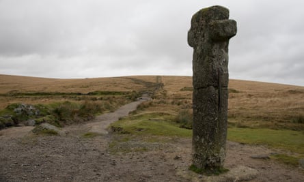 A medieval cross on Dartmoor.