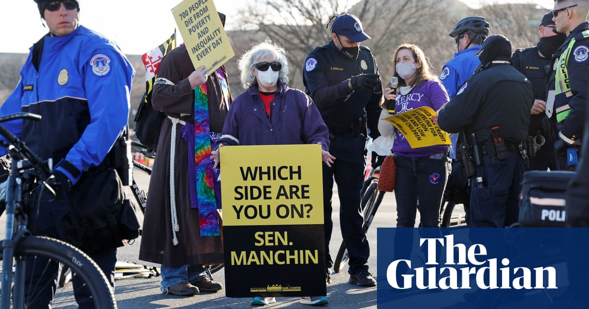Protesting voting rights activists arrested as Biden meets with Manchin