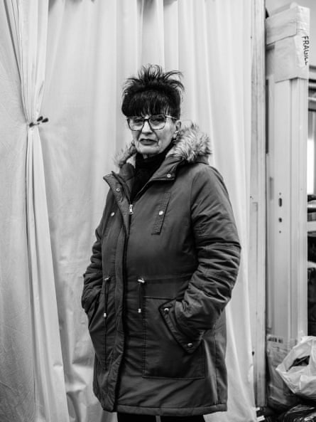 Miss Roz in a parka coat