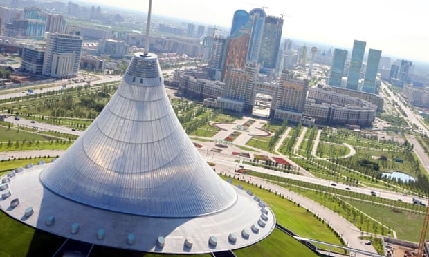 Astana - now Nur-Sultan - is a showcase of modernist architecture. Photograph: AFP/Getty Images