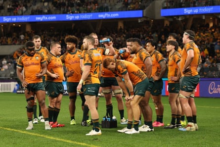 The Wallabies lose the Bledisloe Cup rugby international against the All Blacks