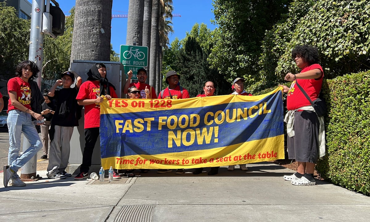 California's fast-food workers win fight for $20 hourly pay and industry council | US news | The Guardian