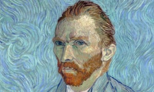 Detail from Self-Portrait by Vincent van Gogh (1889).