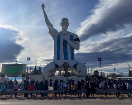 A monument to Lionel Messi catches the eye for all the wrong reasons