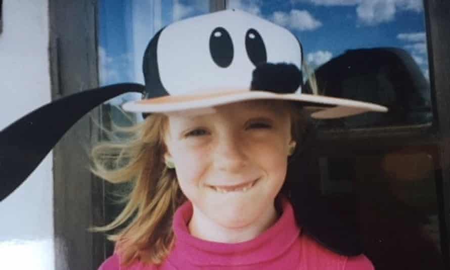 Kitty Wallace aged six, on a family holiday.